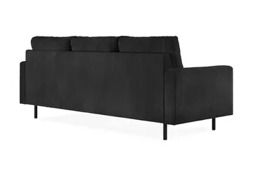 Peppe 3-sits Manchestersoffa - Svart - Möbler - Soffa - 3 sits soffa