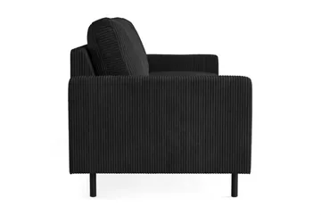 Peppe 3-sits Manchestersoffa - Svart - Möbler - Soffa - 3 sits soffa