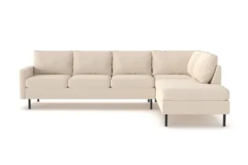 Peppe 4-sits Högervänd L-formad Schäslongsoffa i Manchester