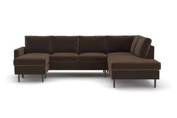 Peppe 4-sits Högervänd U-formad Soffa med Divan och Schäslong i Manchester