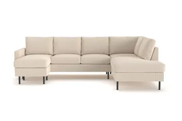 Peppe 4-sits Högervänd U-formad Soffa med Divan och Schäslong i Manchester