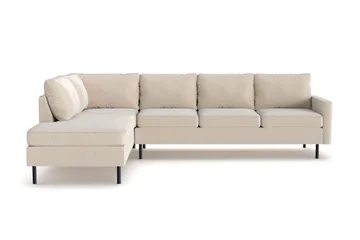 Peppe 4-sits Vänstervänd L-formad Schäslongsoffa i Manchester