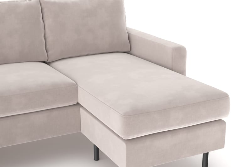 Peppe 4-sits Vänstervänd U-formad Soffa med Divan och Schäslong i Manchester - Beige - Möbler - Soffa - U-soffa
