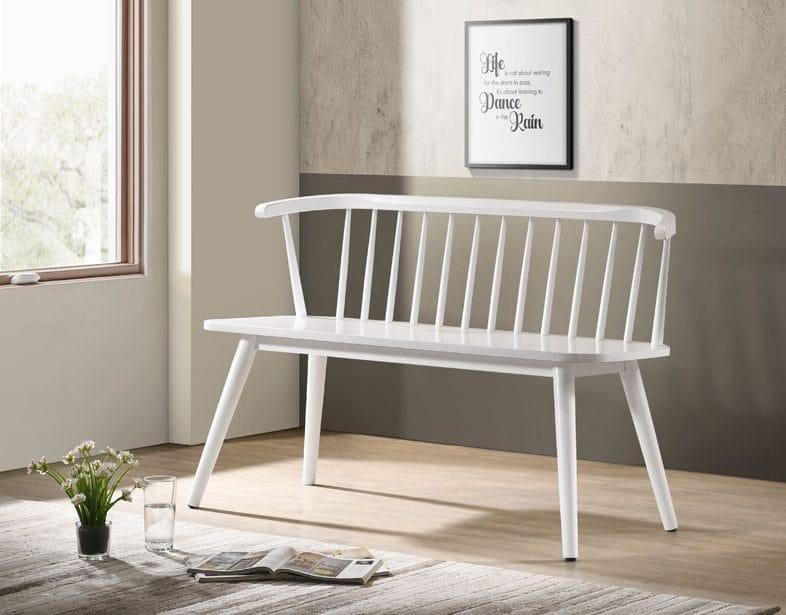 Pinnsoffa vit - Dalsland - Vit - Möbler - Soffa - Kökssoffa & pinnsoffa