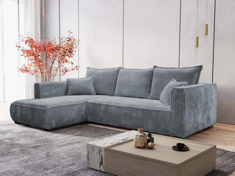 Puente 4-sits Soffa med divan - grå - Möbler - Soffa - Hörnsoffa