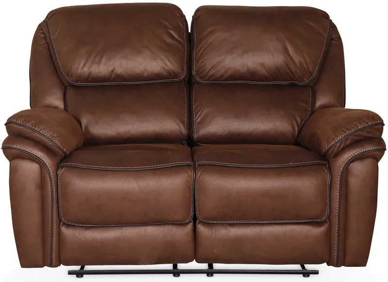 Reclinersoffa 2-sits, Brun