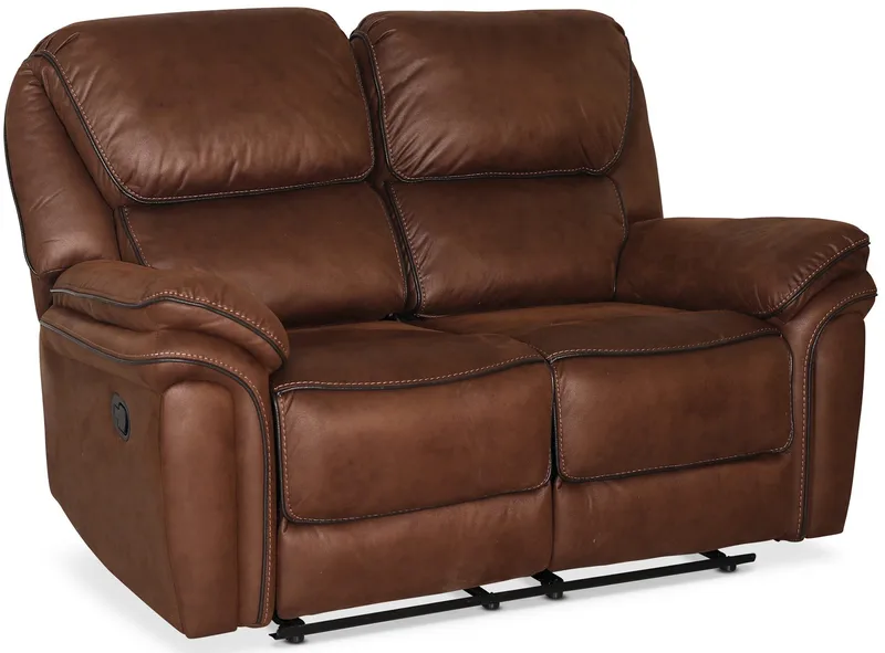 Reclinersoffa 2-sits - Brun - Möbler - Soffa - Skinnsoffor