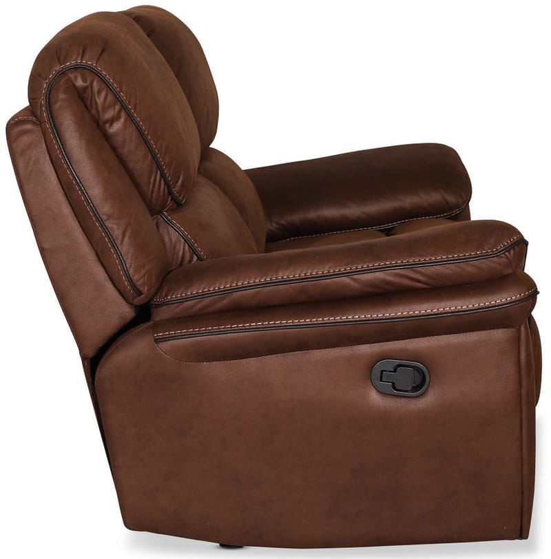 Reclinersoffa 2-sits - Brun - Möbler - Soffa - Skinnsoffor