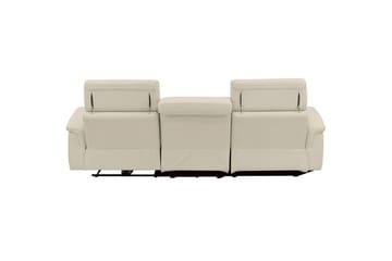 Reclinersoffa med hörn Loft24 Hörnsoffa 3-sits Pareli Vit Vänster - Möbler - Soffa - Biosoffa & reclinersoffa