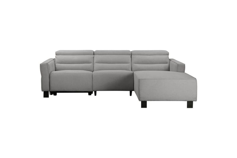 Reclinersoffa med hörn Loft24 Hörnsoffa Loft24 Carpari med manuell recliner Grey1 Right-faced Belfast fabric, undefined