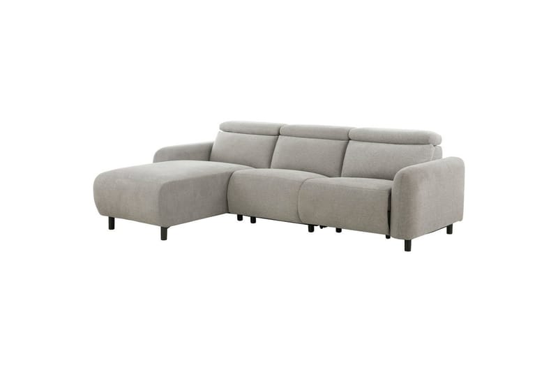 Reclinersoffa med hörn Loft24 Hörnsoffa Loft24 Skaane med elektrisk vilstol Grey1 Left-faced Manchester - Möbler - Soffa - Biosoffa & reclinersoffa