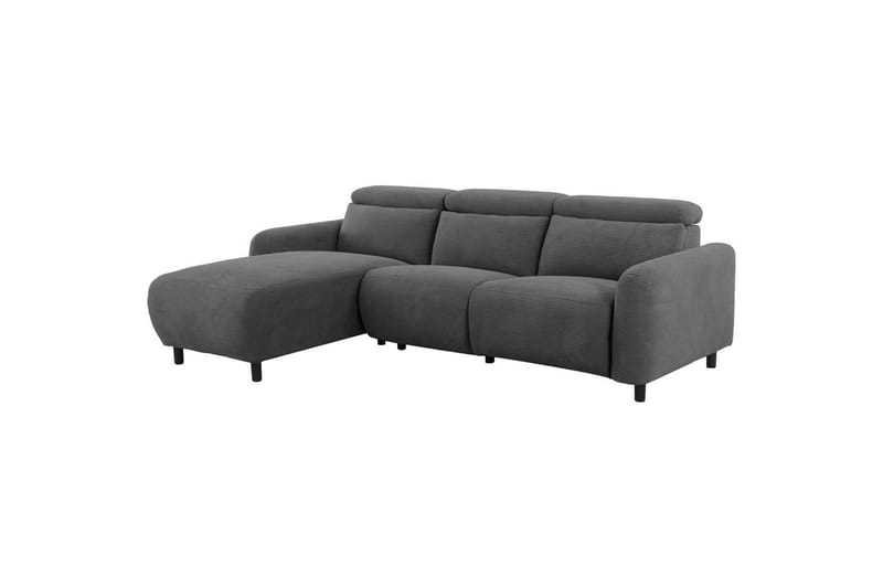Reclinersoffa med hörn Loft24 Skaane Reclinersoffa 3-sits Grå Höger Manchester - Möbler - Soffa - Biosoffa & reclinersoffa