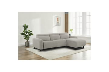 Reclinersoffa med hörn Loft24 Skaane Reclinersoffa 3-sits Grey Right-faced Manchester - Möbler - Soffa - Skinnsoffor