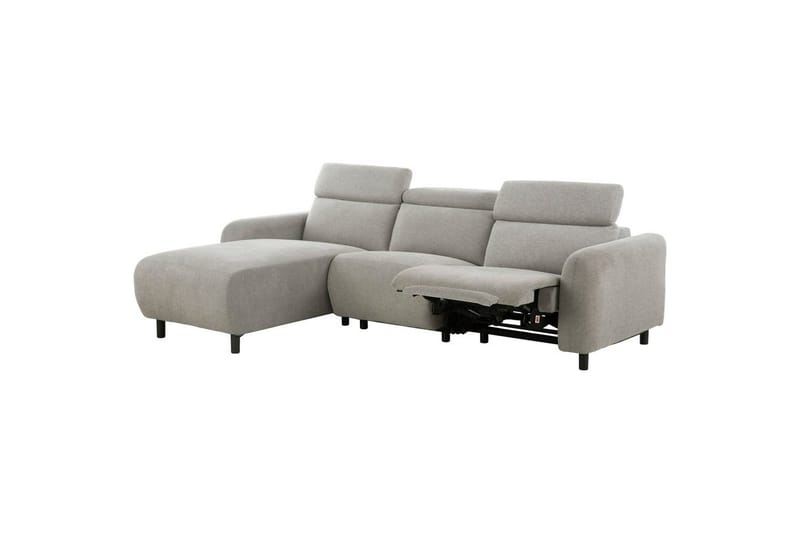 Reclinersoffa med hörn Loft24 Skaane Reclinersoffa 3-sits Grey1 Left-faced Manchester - Möbler - Soffa - Biosoffa & reclinersoffa