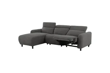 Reclinersoffa med hörn Loft24 Skaane Reclinersoffa 3-sits Grey1 Right-faced Manchester - Möbler - Soffa - Biosoffa & reclinersoffa