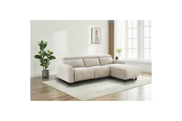 Reclinersoffa med hörn Loft24 Skaane Reclinersoffa 3-sits Vit Höger Manchester - Möbler - Soffa - Biosoffa & reclinersoffa