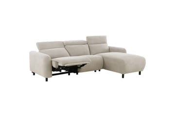 Reclinersoffa med hörn Loft24 Skaane Reclinersoffa 3-sits Vit Höger Manchester - Möbler - Soffa - Biosoffa & reclinersoffa