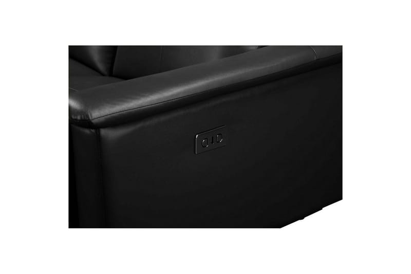 Reclinersoffa utan hörn Loft24 3-sitssoffa Lund Cognac Antracit - Möbler - Soffa - 3 sits soffa