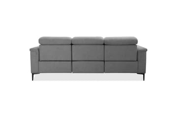 Reclinersoffa utan hörn Loft24 3-sitssoffa Lund Cognac Ljusgrå - Möbler - Soffa - 3 sits soffa