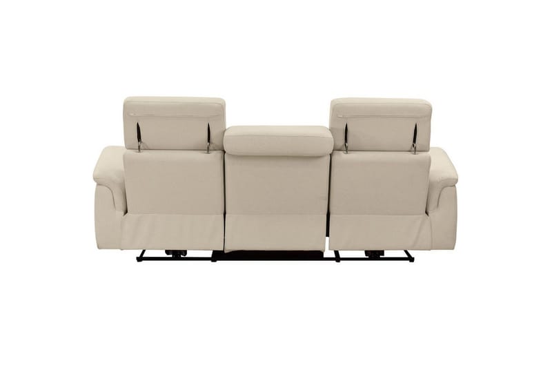 Reclinersoffa utan hörn Loft24 3-sitssoffa Rayland Vit - Möbler - Soffa - 3 sits soffa