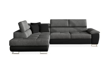 Regina Hörnbäddsoffa - Grå/Svart - Möbler - Soffa - Bäddsoffa