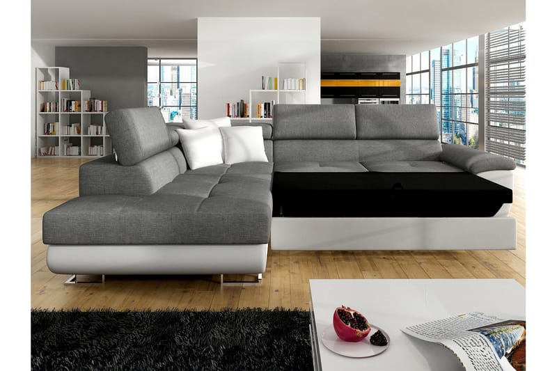 Reginia Bäddsoffa m. Schäslong 3-sits - Grön - Möbler - Soffa - Bäddsoffa