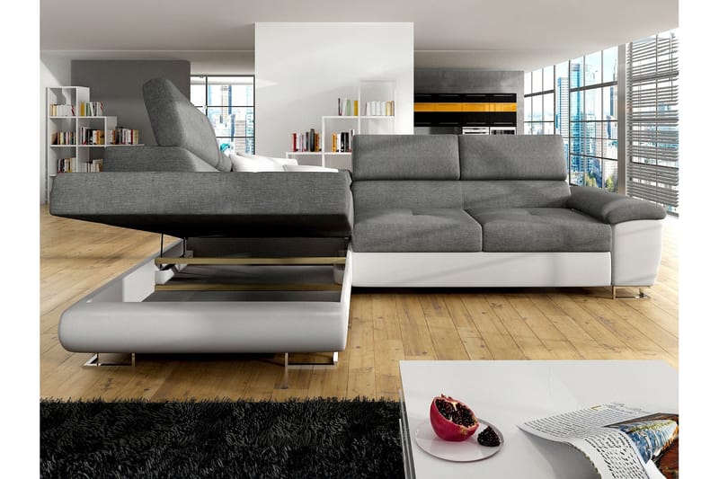 Reginia Bäddsoffa m. Schäslong 3-sits - Grön - Möbler - Soffa - Bäddsoffa