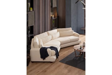 Relento Svängd Soffa 4-sits - Beige - Möbler - Soffa - 4 sits soffa