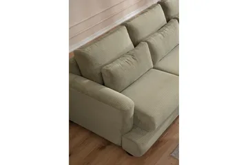 Relento Svängd Soffa 4-sits - Grön - Möbler - Soffa - 4 sits soffa
