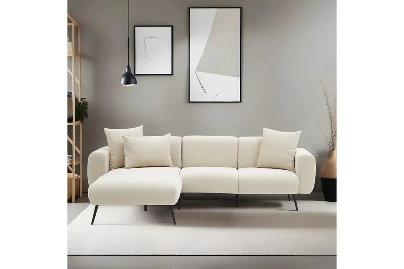 Reverto Fotpall 105 cm - Peach - Möbler - Soffa - Divansoffor & schäslongsoffa