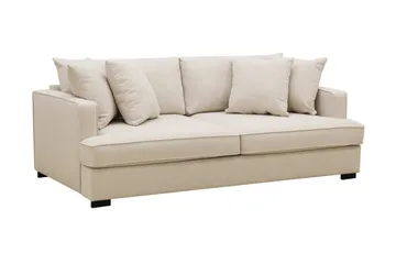 Rossita 3-sits Djup Soffa i Bouclé - Beige - Möbler - Soffa - 3 sits soffa
