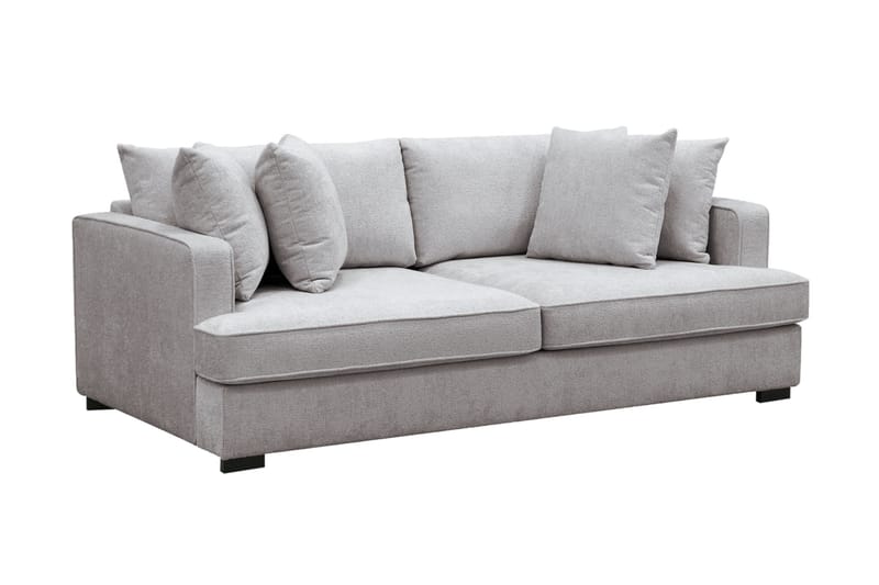 Rossita 3-sits Djup Soffa i Chenille - Grå / Brun - Möbler - Soffa - 3 sits soffa