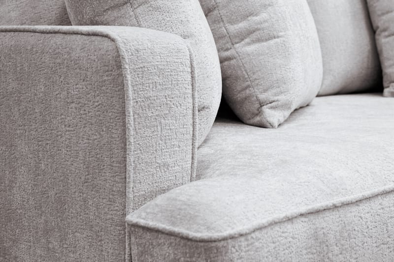 Rossita 3-sits Djup Soffa i Chenille - Grå / Brun - Möbler - Soffa - 3 sits soffa