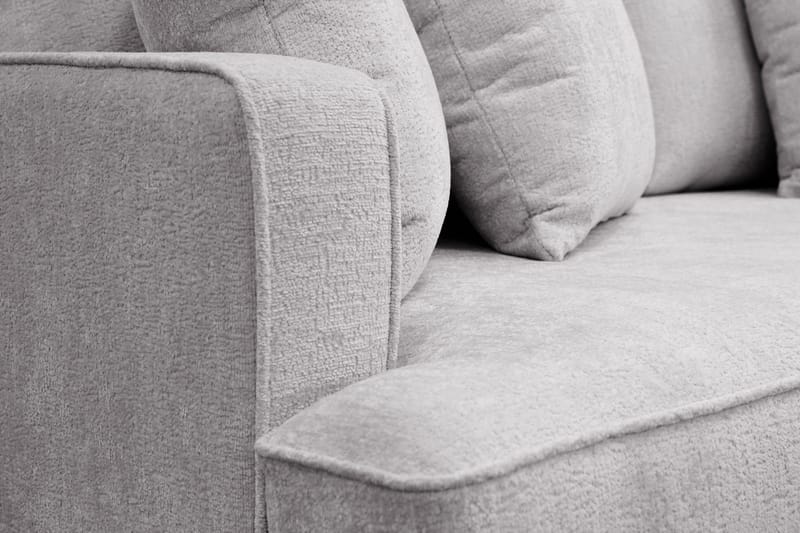 Rossita 3-sits Djup Soffa i Chenille - Ljus Grå - Möbler - Soffa - 3 sits soffa