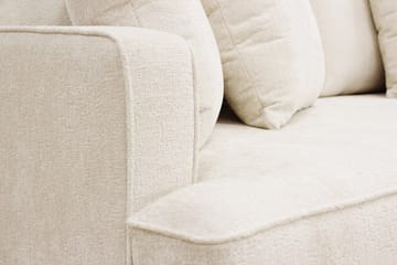 Rossita 3-sits Djup Soffa i Chenille - Trenza 06, Beige Chenille - Möbler - Soffa - 3 sits soffa