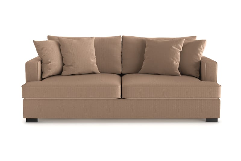 Rossita 3-sits Djup Soffa i Manchester - Brun - Möbler - Soffa - 3 sits soffa
