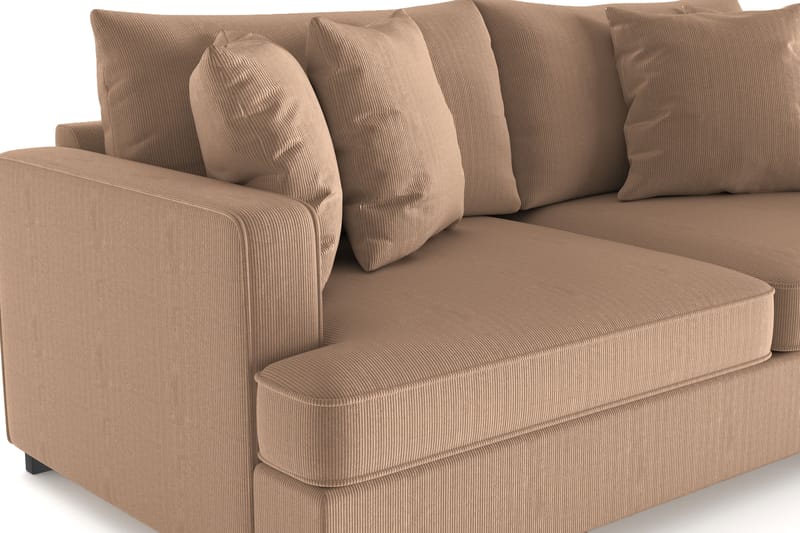 Rossita 3-sits Djup Soffa i Manchester - Brun - Möbler - Soffa - 3 sits soffa