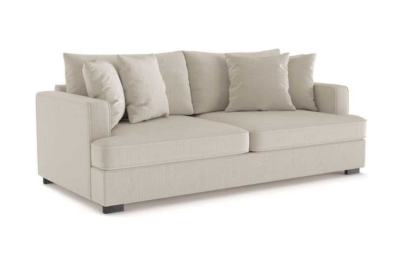 Rossita 3-sits Djup Soffa i Manchester - Greige - Möbler - Soffa - 3 sits soffa