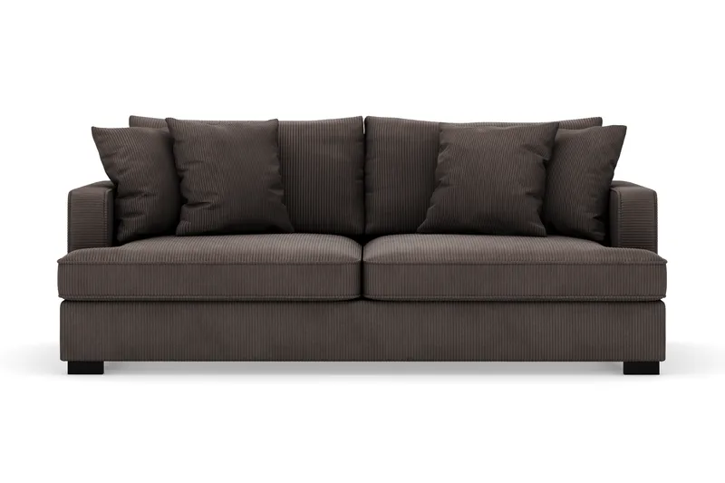 Rossita 3-sits Djup Soffa i Manchester, Mörkgrå