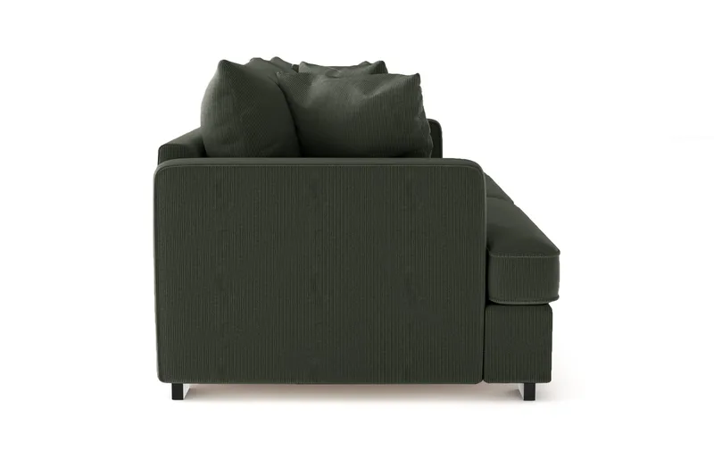 Rossita 3-sits Djup Soffa i Manchester - Mörkgrön - Möbler - Soffa - 3 sits soffa