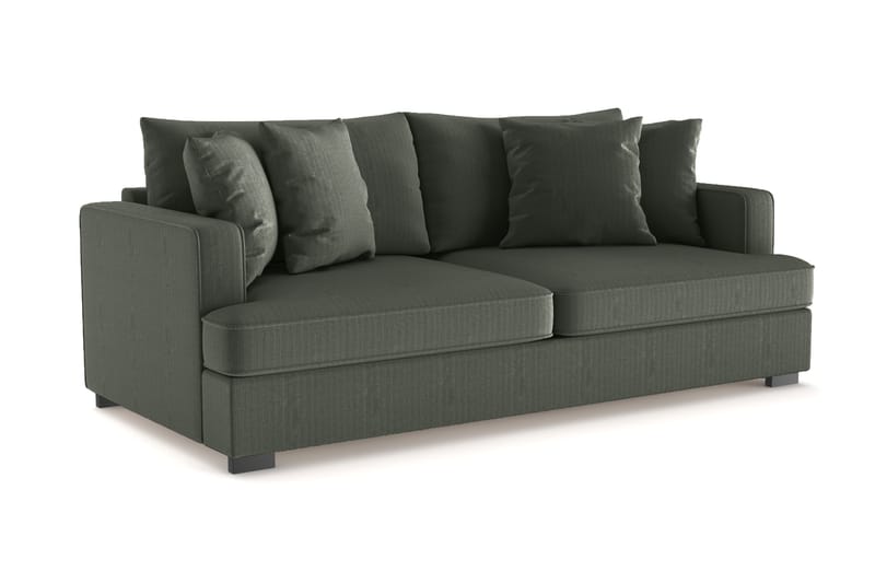 Rossita 3-sits Djup Soffa i Manchester - Mörkgrön - Möbler - Soffa - 3 sits soffa