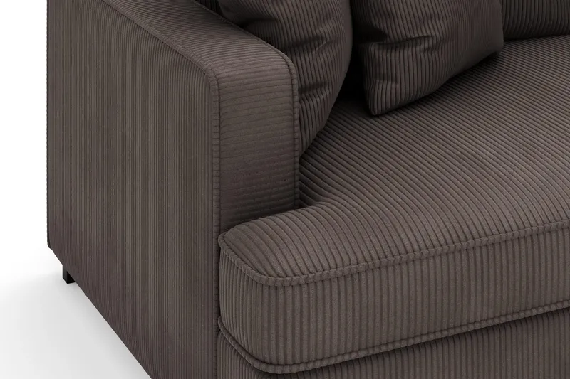 Rossita 3-sits Djup Soffa i Manchester - Taupe - Möbler - Soffa - Sammetssoffa