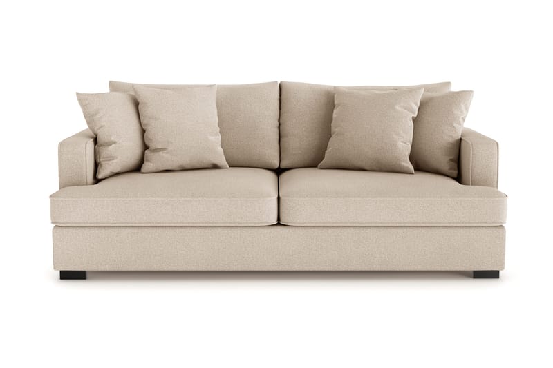 Rossita 3-sits Djup Soffa i Tyg - Beige - Möbler - Soffa - 3 sits soffa