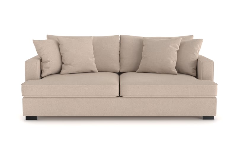 Rossita 3-sits Djup Soffa i Tyg - Beige - Möbler - Soffa - 3 sits soffa
