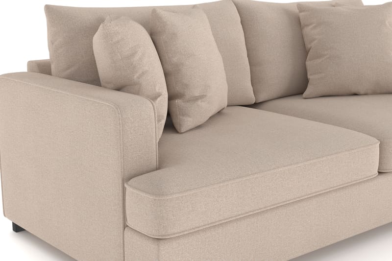 Rossita 3-sits Djup Soffa i Tyg - Beige - Möbler - Soffa - 3 sits soffa