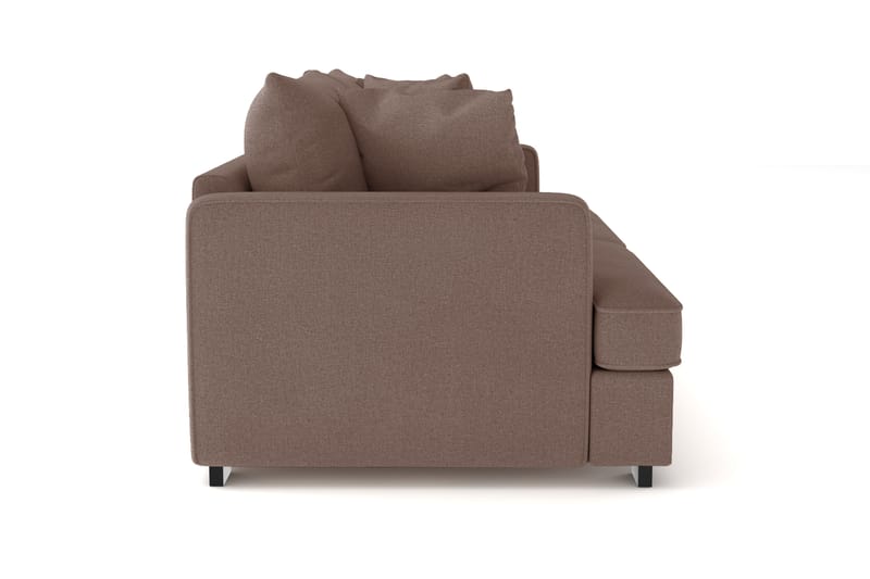 Rossita 3-sits Djup Soffa i Tyg - Brun - Möbler - Soffa - 3 sits soffa