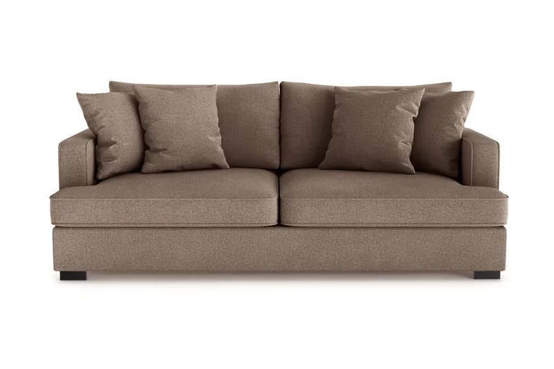 Rossita 3-sits Djup Soffa i Tyg, Brun