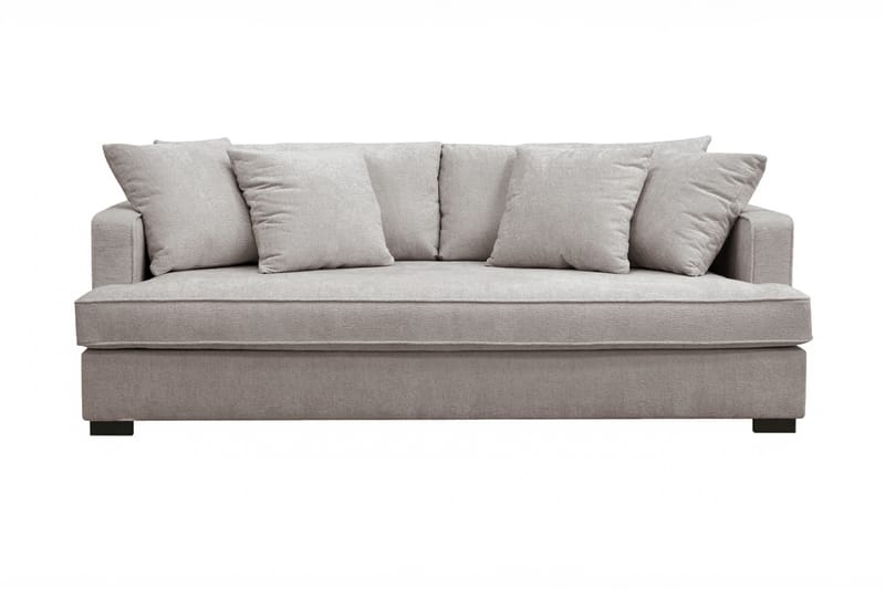 Rossita 3-sits Djup Soffa med hel dyna i Chenille - Grå / Brun - Möbler - Soffa - 3 sits soffa