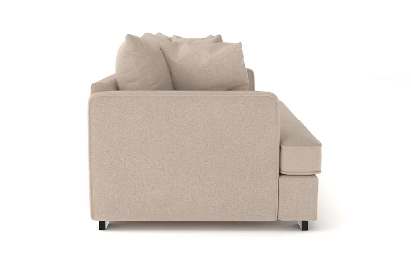 Rossita 3-sits Djup Soffa med hel dyna i Tyg - Beige - Möbler - Soffa - 3 sits soffa