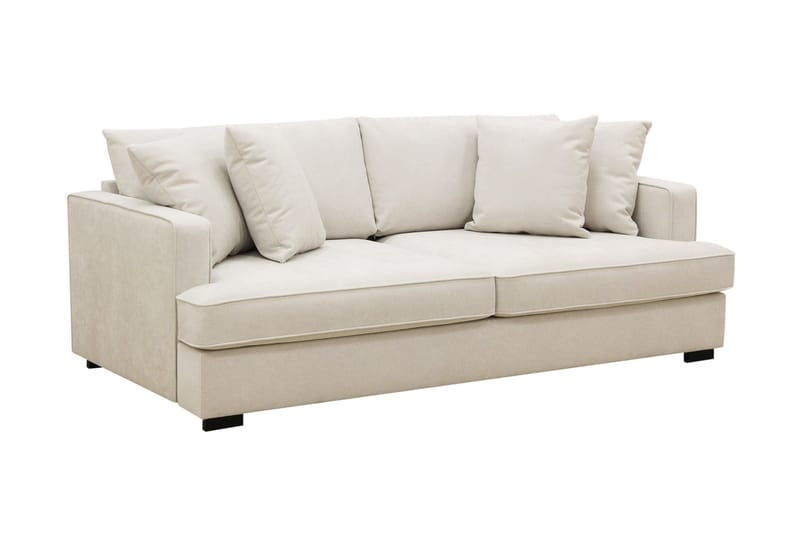 Rossita 3-sits Djup Tygsoffa - Beige - Möbler - Soffa - 3 sits soffa